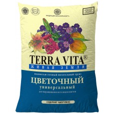 Грунт Живая земля Цветочная 40л Terra Vita